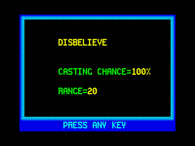 DISBELIVE